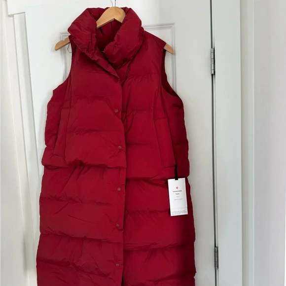 Lululemon Red Puffer Vest/Coat - Picture 5 of 8